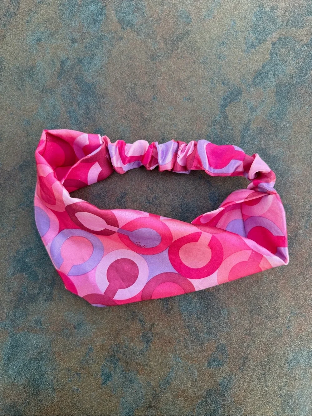 Coach Y2K Pink Silk Optical C Headband